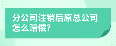 分公司注销后原总公司怎么赔偿?