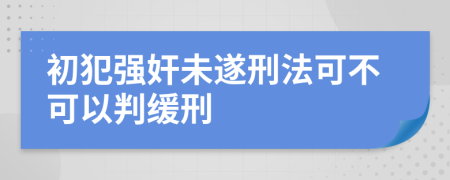 初犯强奸未遂刑法可不可以判缓刑