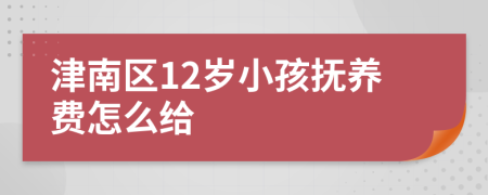 津南区12岁小孩抚养费怎么给