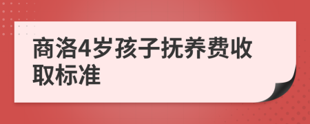 商洛4岁孩子抚养费收取标准