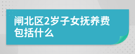 闸北区2岁子女抚养费包括什么