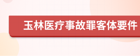 玉林医疗事故罪客体要件