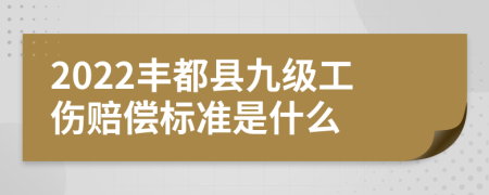 2022丰都县九级工伤赔偿标准是什么