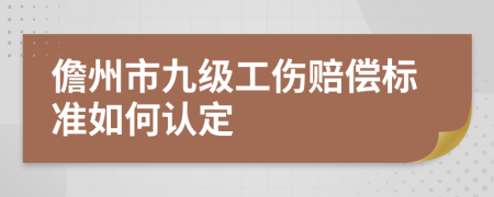 儋州市九级工伤赔偿标准如何认定