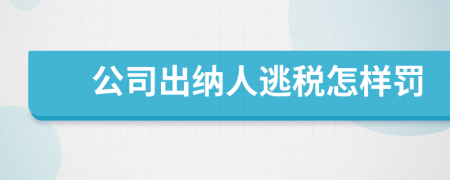 公司出纳人逃税怎样罚