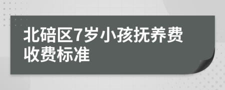 北碚区7岁小孩抚养费收费标准