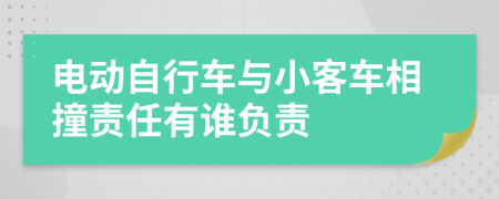 电动自行车与小客车相撞责任有谁负责