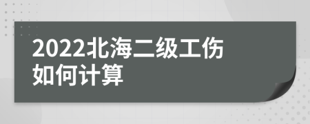 2022北海二级工伤如何计算