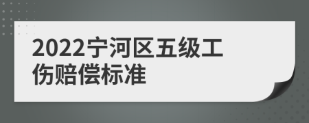 2022宁河区五级工伤赔偿标准