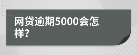 网贷逾期5000会怎样？