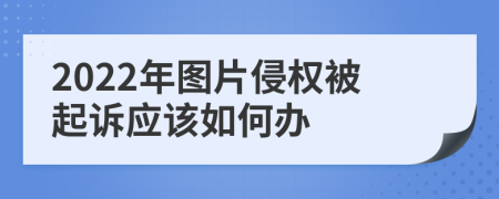 2022年图片侵权被起诉应该如何办