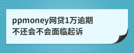 ppmoney网贷1万逾期不还会不会面临起诉