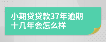 小期贷贷款37年逾期十几年会怎么样