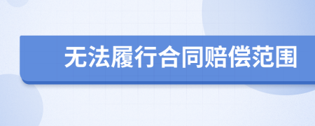 无法履行合同赔偿范围