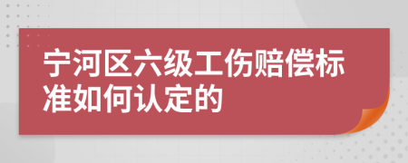 宁河区六级工伤赔偿标准如何认定的