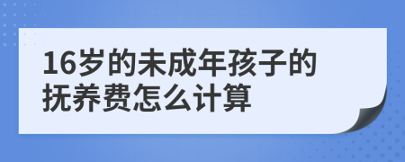 16岁的未成年孩子的抚养费怎么计算