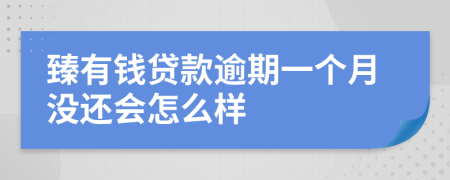 臻有钱贷款逾期一个月没还会怎么样