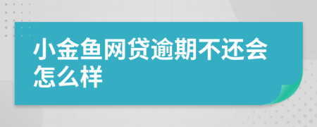 小金鱼网贷逾期不还会怎么样