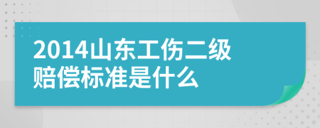 2014山东工伤二级赔偿标准是什么