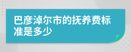 巴彦淖尔市的抚养费标准是多少