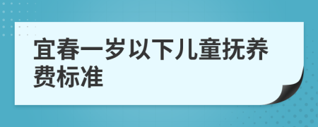 宜春一岁以下儿童抚养费标准