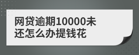 网贷逾期10000未还怎么办提钱花