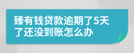 臻有钱贷款逾期了5天了还没到账怎么办