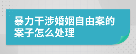 暴力干涉婚姻自由案的案子怎么处理