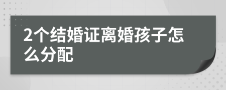 2个结婚证离婚孩子怎么分配