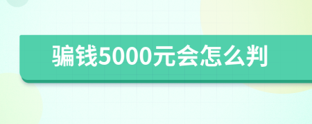 骗钱5000元会怎么判