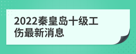 2022秦皇岛十级工伤最新消息