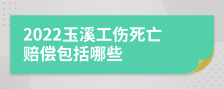 2022玉溪工伤死亡赔偿包括哪些