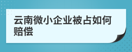 云南微小企业被占如何赔偿