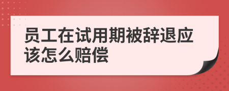 员工在试用期被辞退应该怎么赔偿