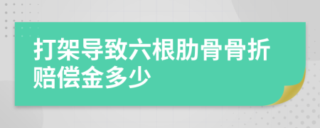 打架导致六根肋骨骨折赔偿金多少