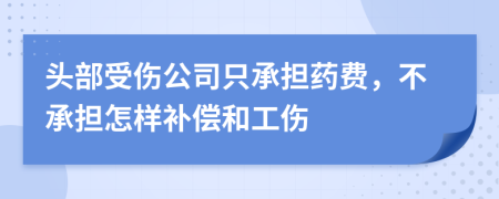 头部受伤公司只承担药费，不承担怎样补偿和工伤