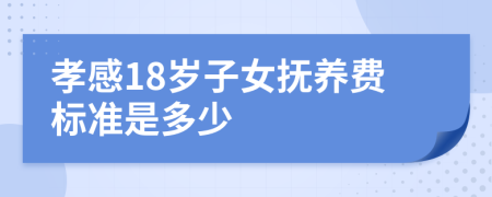 孝感18岁子女抚养费标准是多少
