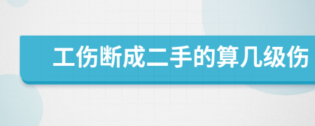 工伤断成二手的算几级伤
