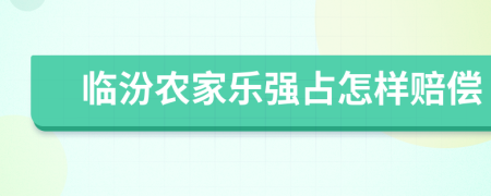 临汾农家乐强占怎样赔偿