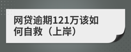 网贷逾期121万该如何自救（上岸）