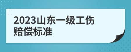 2023山东一级工伤赔偿标准