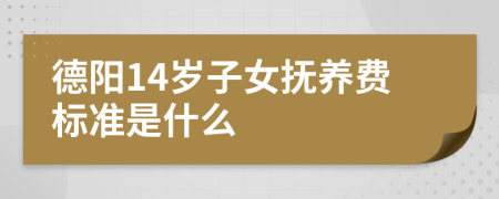 德阳14岁子女抚养费标准是什么