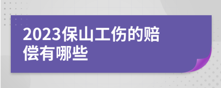 2023保山工伤的赔偿有哪些