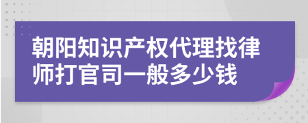 朝阳知识产权代理找律师打官司一般多少钱
