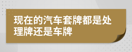 现在的汽车套牌都是处理牌还是车牌