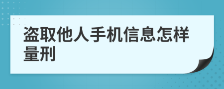 盗取他人手机信息怎样量刑