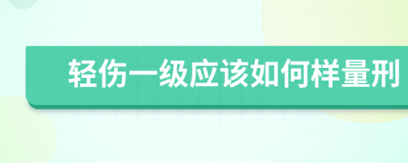 轻伤一级应该如何样量刑