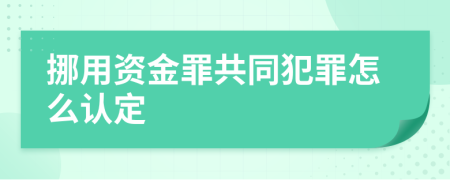 挪用资金罪共同犯罪怎么认定