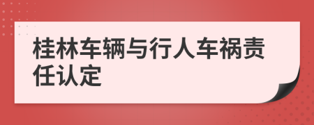 桂林车辆与行人车祸责任认定