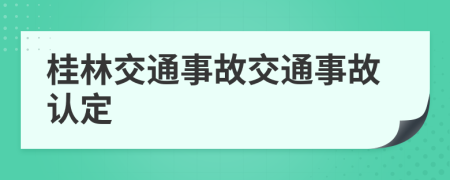 桂林交通事故交通事故认定